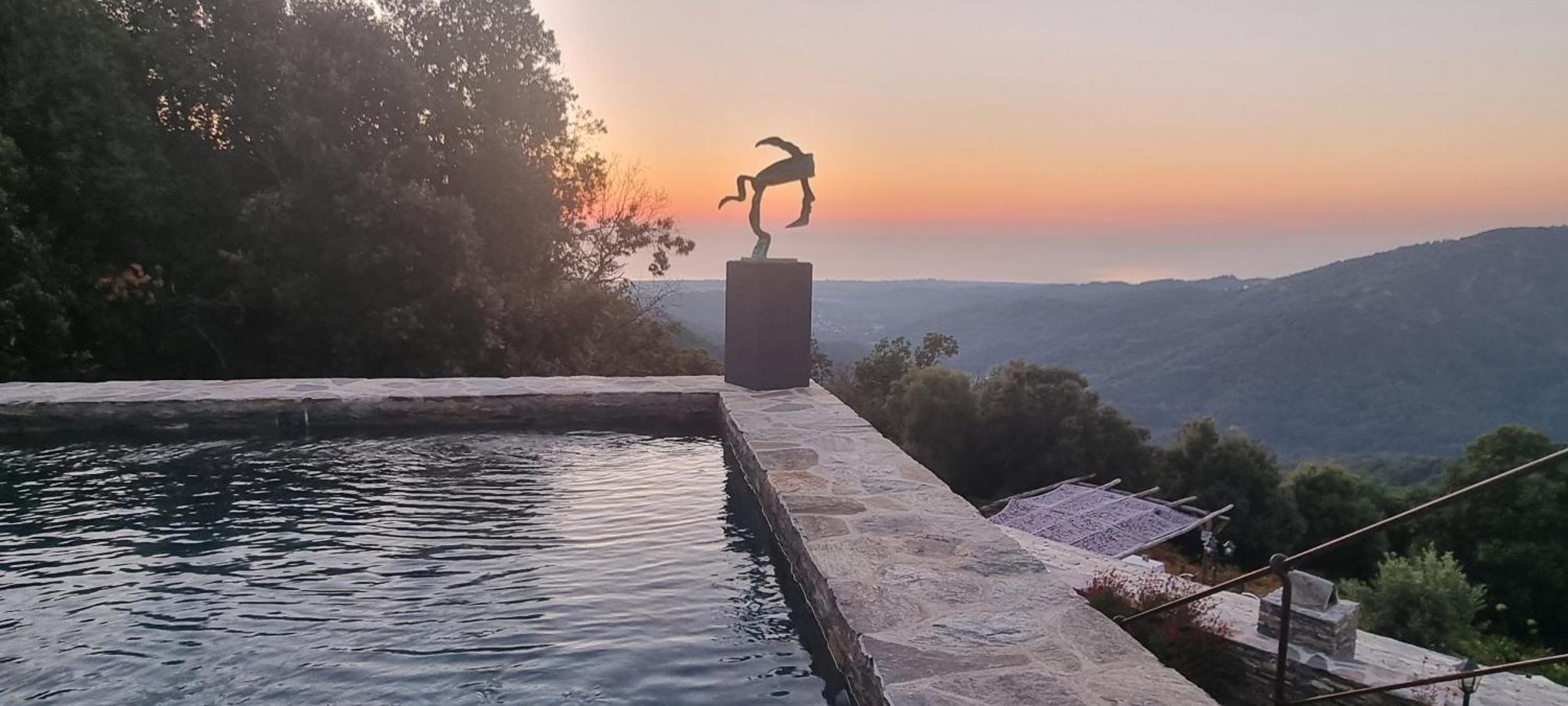 Domaine Colonna-Santini, Gite Piscine, Sauna, Spa Porri Exteriér fotografie